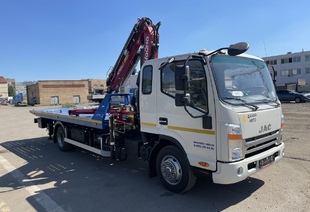 JAC N90 ЭВАКУАТОР СО СДВИЖНОЙ ПЛАТФОРМОЙ КМУ NR 811T 2S (4т)